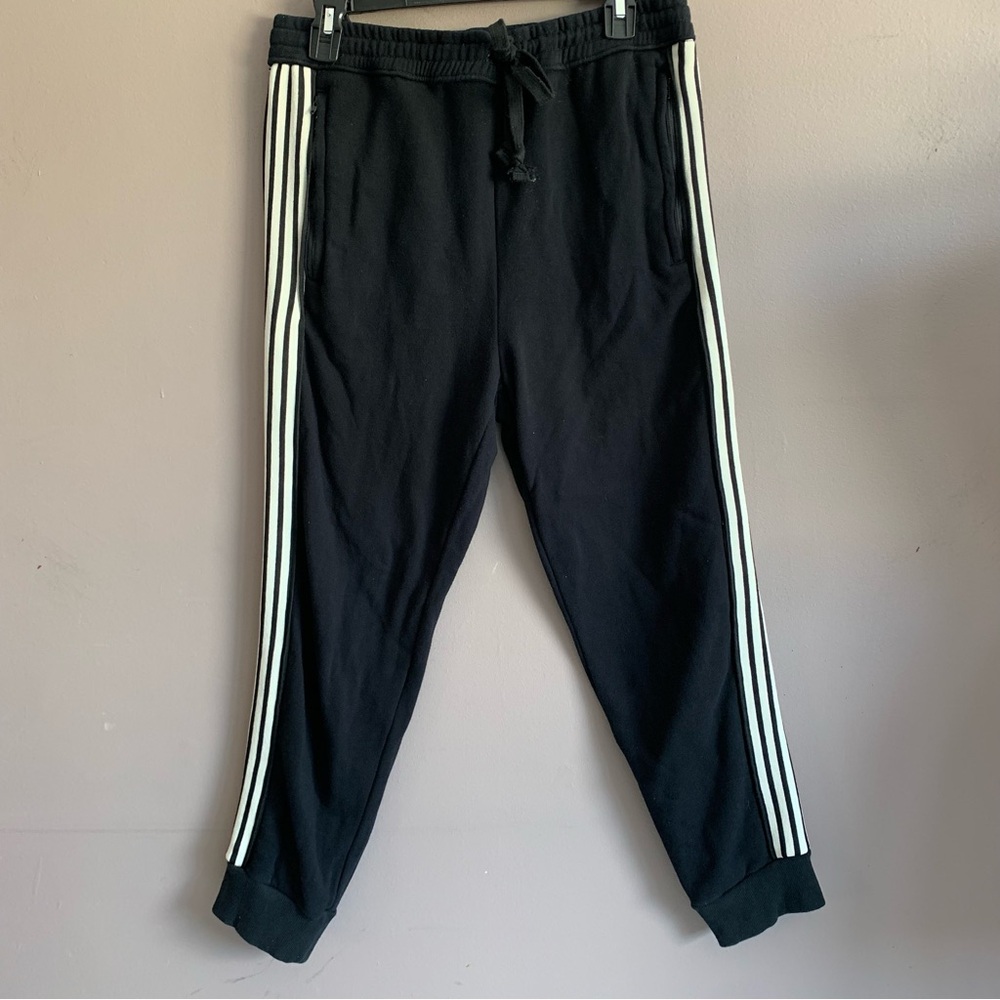 Mother Denim The Runner Stripe Jogger Pants, Black/white, Medium - Picture 2 of 9